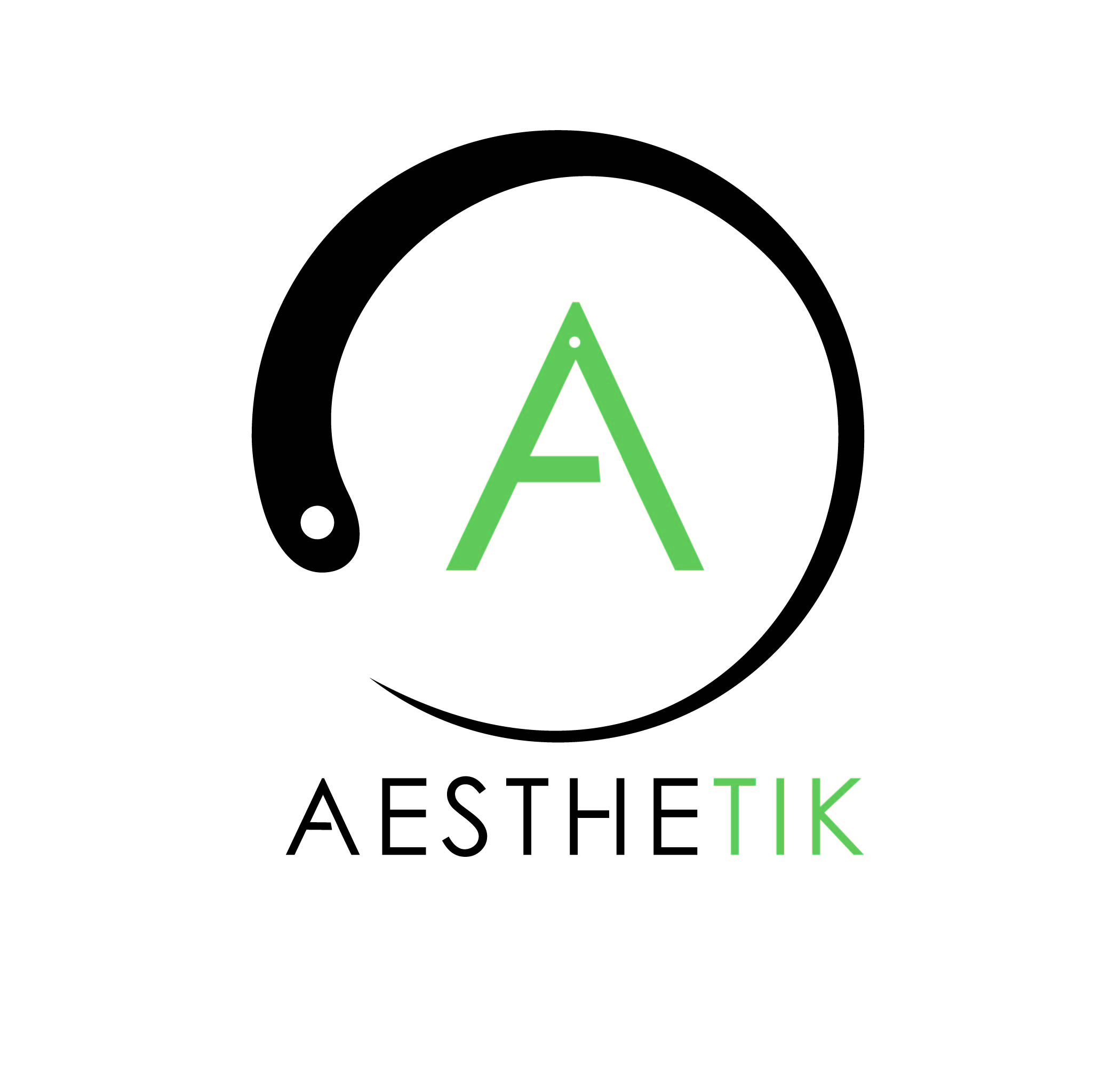 Logo for atmospheric writing application, Aesthetik.