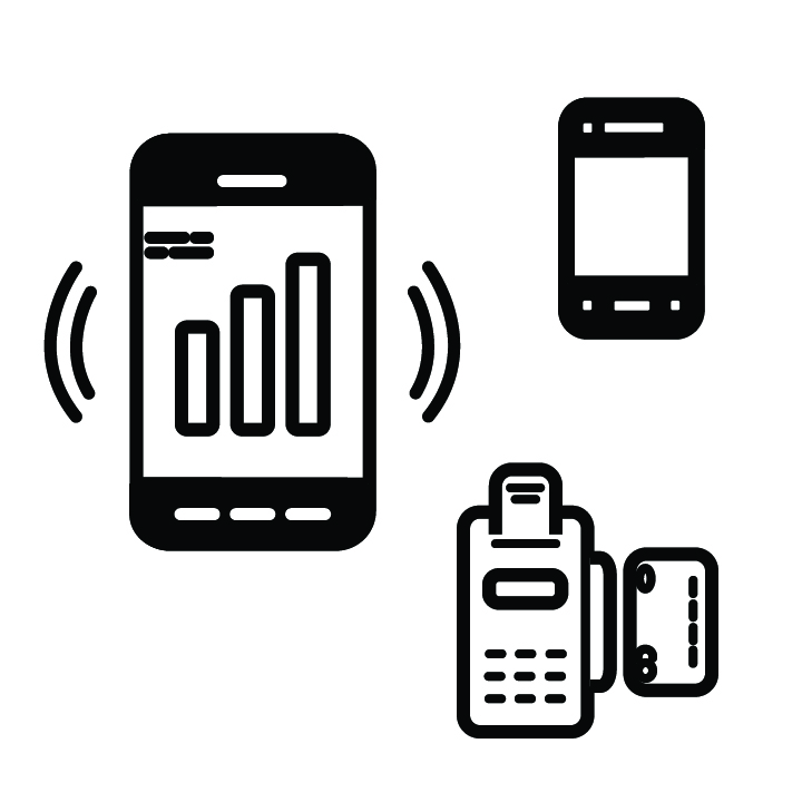 Vector icons for business communications.